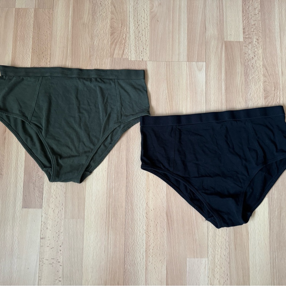 Bundle of Two Richer Poorer High Waist Briefs Black and Green, Size: XL